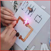 Conductive tape luminous birthday paper circuit science experiment set primary school students toys technology production handmade greeting cards