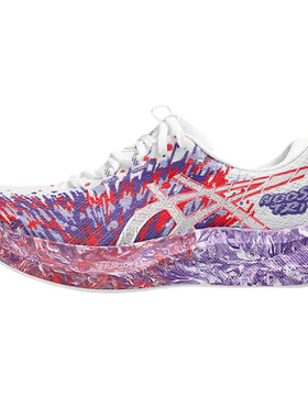 Asics NOOSA TRI 16 舒适时尚潮流简约 低帮跑步鞋 女款 白紫色