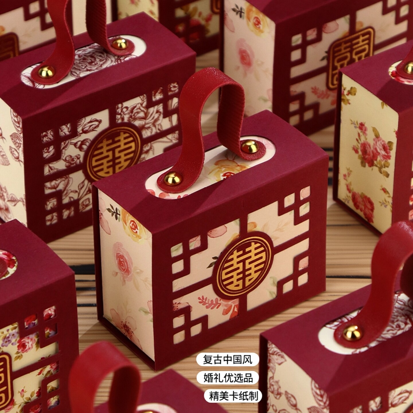 结婚喜糖盒子2026新款喜糖盒婚礼高级糖果包装袋礼盒空盒100个装