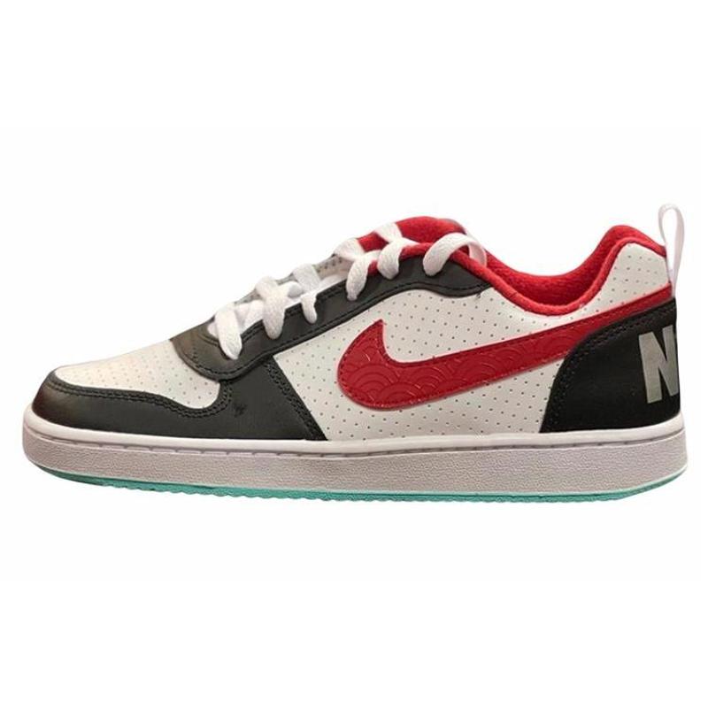 Nike Court Borough Low 百搭 低帮 板鞋 女款 白红黑