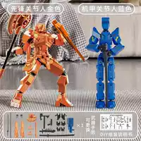 [Комбинация Pioneer Guard] Blade Guard Gold + Mecha Blue (4 оружия + 3 комплекта ручной формы)
