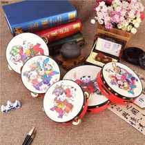 Percussion instrument Liuyi Kindergarten dancing rattle hand drum Xinjiang dance Chinese style auspicious hand drum