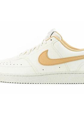 Nike Court Vision 1 休闲 防滑耐磨轻便 低帮 板鞋 女款 白黄色