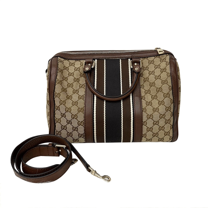 【 70% off Instant Purchase 】95% New Gucci Boston Leather Patchwork Women's Handbag Shoulder Pillow Bag Authentic