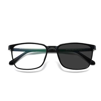New anti-blue light glasses for men, anti-radiation, electric fatigue, brain flat glasses, no degree eye protection, black frame light, can be equipped with myopia