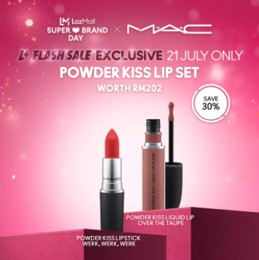 MAC Powder Kiss Lipstick + Kiss Liquid Lipcolour