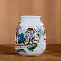 Official kiln old porcelain solitary vase series 1970s Cultural Revolution display porcelain Hongjiang big ball mud hand-painted collection antique ornaments