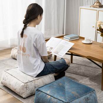 Futon cushion, home ground meditation cushion, bay window balcony, lazy person's sitting post, bedroom sofa, tatami fart cushion