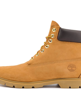 Timberland添柏岚 保暖防水 舒适 短筒 户外靴 男款 小麦色 宽版