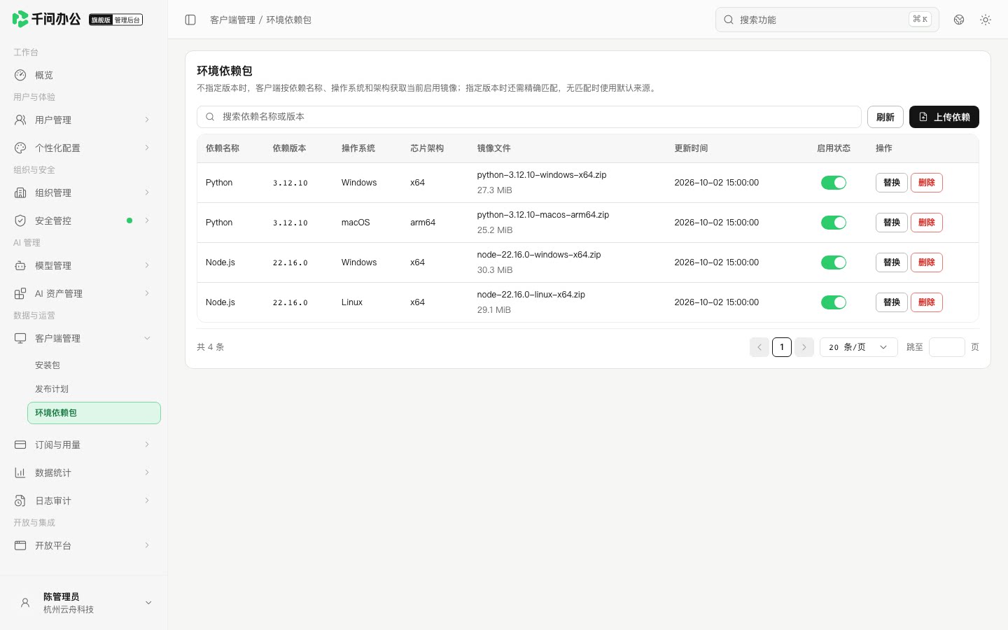 QwenWork 产品界面