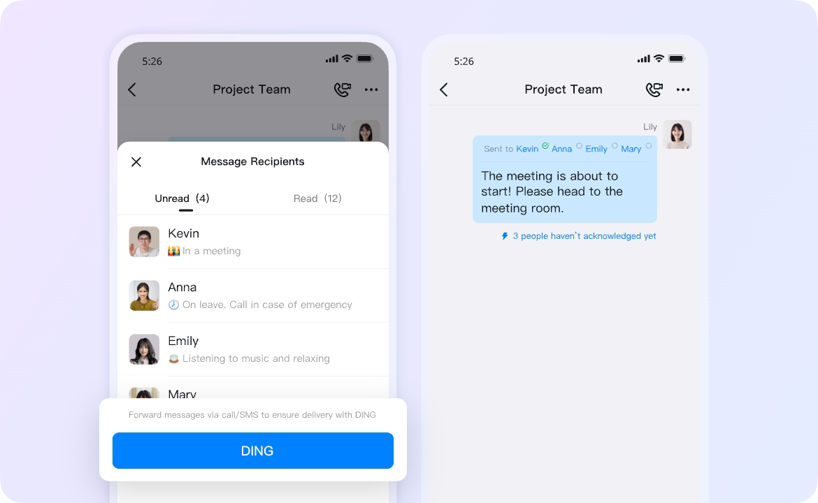 Message delivery guaranteed, no interruptions