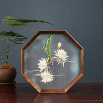 Exquisite gift box pure handmade Suzhou embroidery double-sided embroidered walnut wood ornament Epiphyllum intangible cultural heritage business souvenir