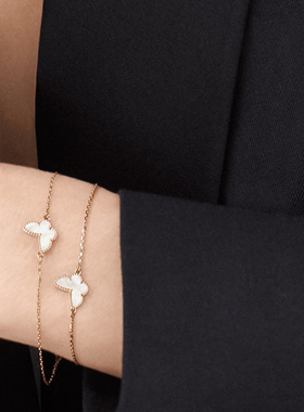 9.9/9.8新梵克雅宝SweetAlhambra 18K金女款手链