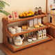 Table storage rack kitchen corner countertop cup rack dining table storage tool corner small cupboard sideboard dopamine