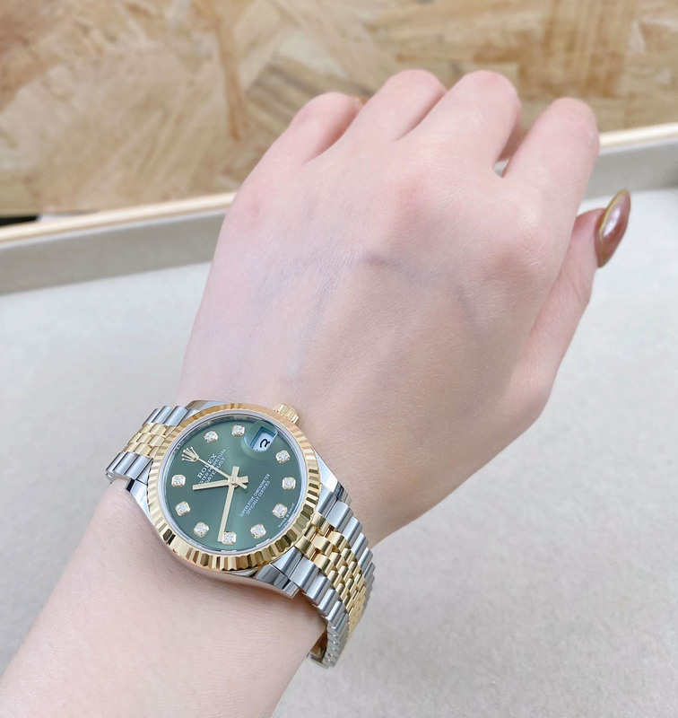 31mm [9.8 New] Rolex Datejust 18K Gold Original Diamond-Encrusted Automatic Women's Watch M278273