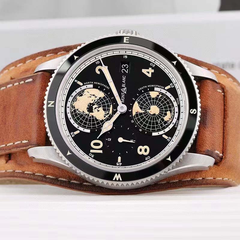 [9.8 New] Official Price 42,300 Montblanc 1858 Series U0117838 Automatic Mechanical 42mm Men's Watch