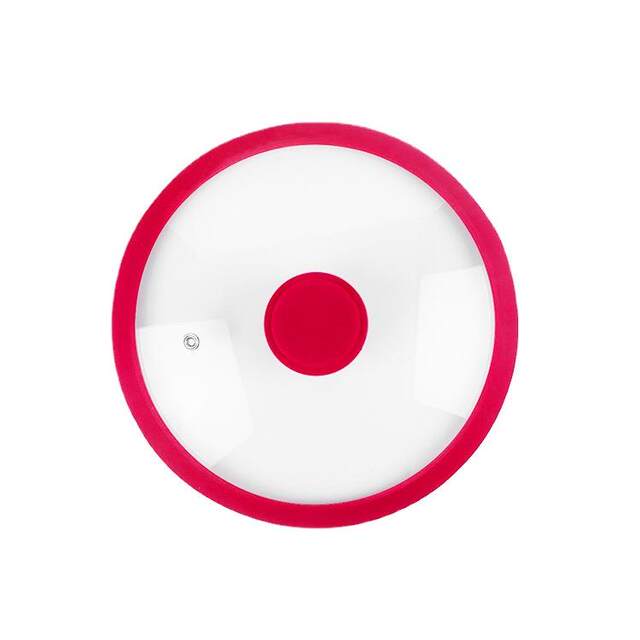 Creative Glass Lid, Tempered Glass Silicone Pot Lid, High-Density Sealed Silicone Edged Pot Lid, Ordinary Pot Lid