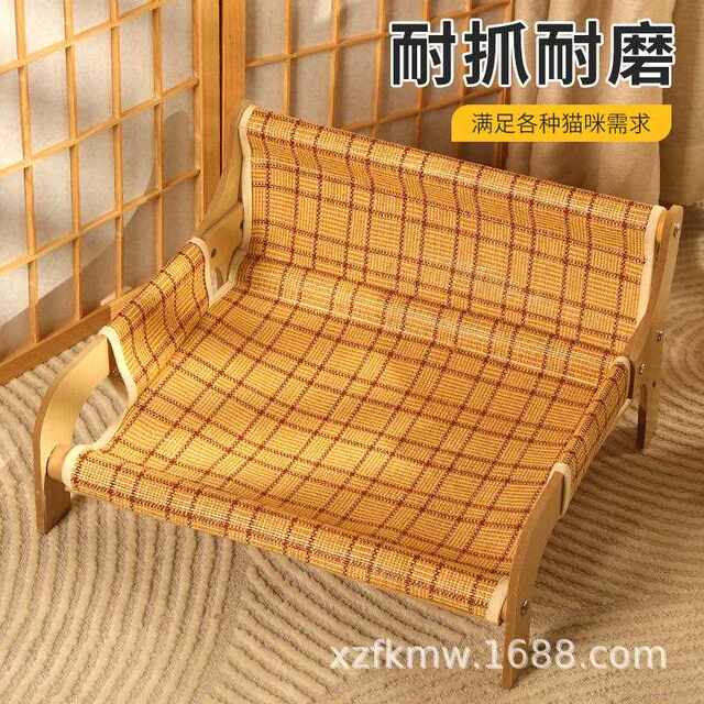 Summer Cat Bed Mat Sofa Cat Scratching Board Wear-Resistant Large Cat Bed Cat Sofa Integrated Cat Lounge Chair Cat Supplies