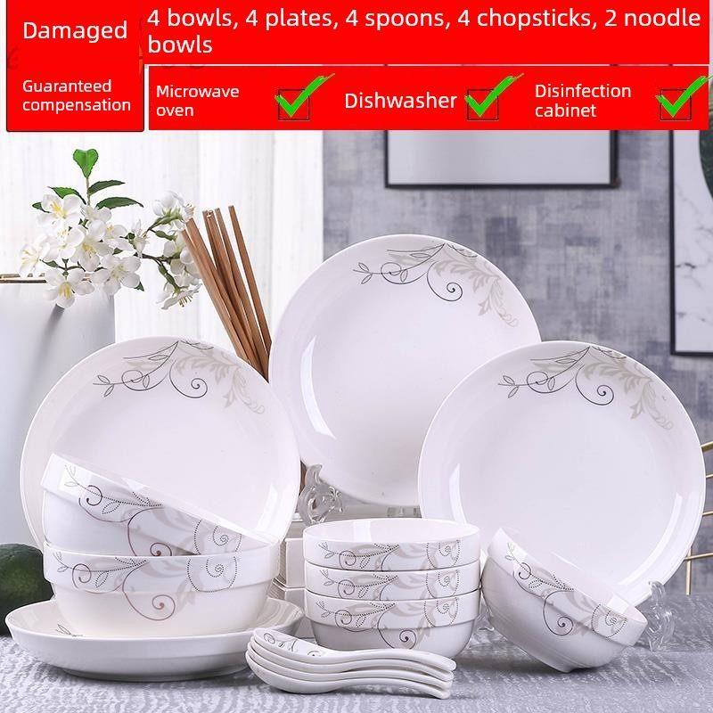 Purchasing Products: Kitchen Bowls and Chopsticks, Complete Family Set of Bowls, Plates, Noodle Dishes, Cutlery, and Plate Sets