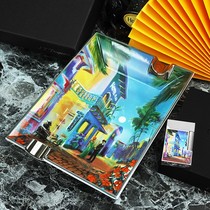 S T Dupont French Dupont Fashion Ashtray Skull Flower and Street Scene Series Smoking Accessories