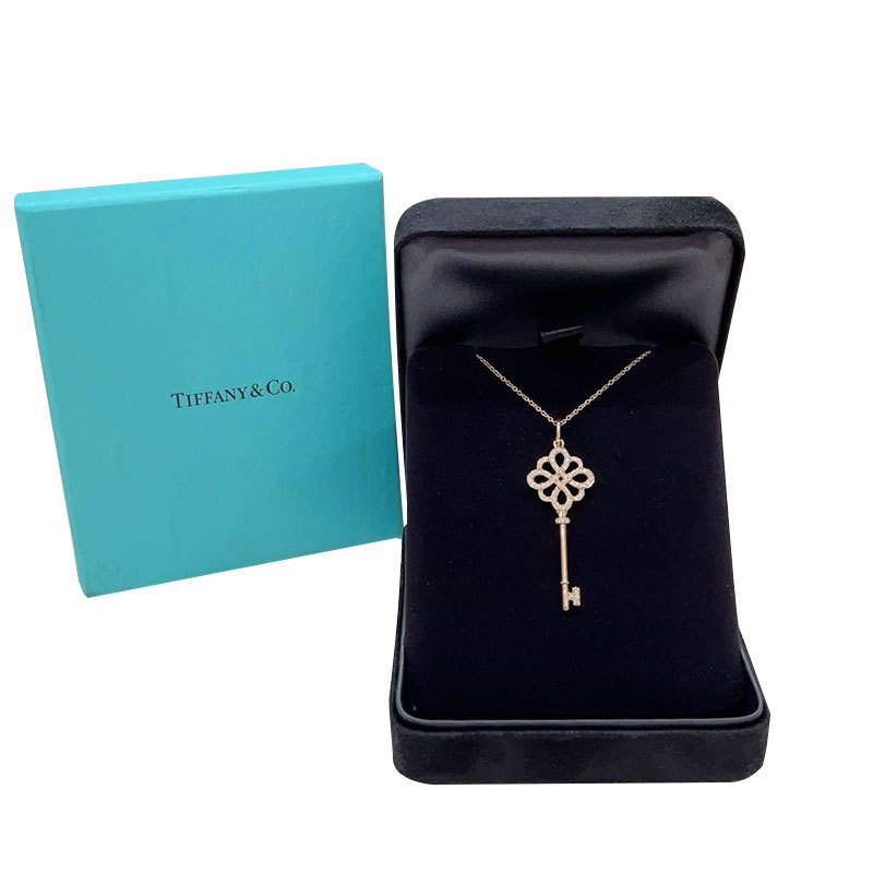 【 60% off Instant Purchase 】99% New Tiffany Rose Gold Full Diamond Chinese Knot Women's Necklace Authentic 【 60% off Instant Purchase 】99% New Tiffany Rose Gold Full Diamond Chinese Knot Women's Necklace Authentic