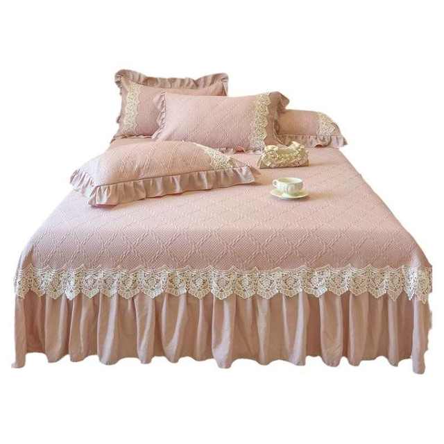 Korean cool ice silk mat sheet three-piece set summer foldable washing household mat soft mat air conditioning mat
