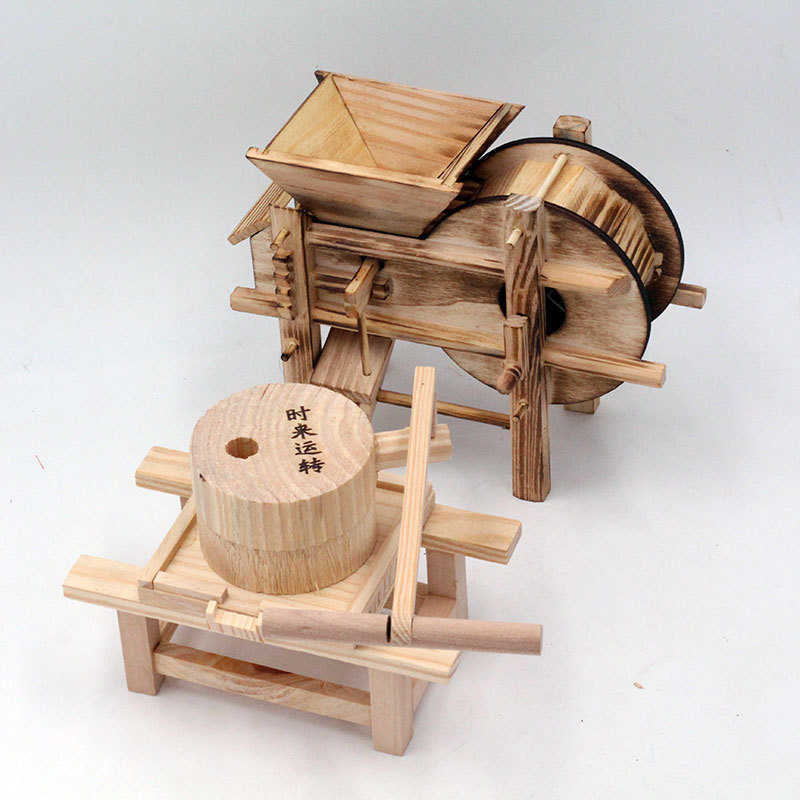 Wooden Ancient Well Tourist Crafts, Ancient Agricultural Tools, Windmills, Wooden Grinding Wheel Models, Gift Ornaments Wooden Ancient Well Tourist Crafts, Ancient Agricultural Tools, Windmills, Wooden Grinding Wheel Models, Gift Ornaments