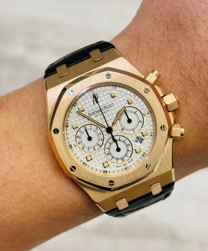 98 New Ap Audemars Piguet Royal Oak 26022Or.Oo.D088Cr.01 Rose Gold Automatic Mechanical Men's Watch Genuine
