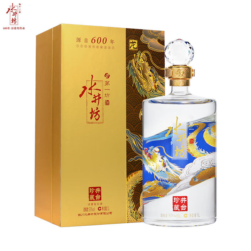 水井坊井台珍藏（龙）53度浓香型白酒1000ml 单瓶装评价- 淘宝网