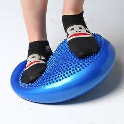 Thickened Semi-Circular Balance Ball, Balance Air Cushion, Yoga Ball, Kidsren's Tactile Sensory System, Ankle Rehabilitation Core Training Equipment
