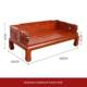 Old Elm Tree-Like Luohan Bed, Solid Wood Thickened Sofa Bed, New-Style Chinese-Style Small Apartment Living Room, Elegant Imperial Concubine Couch