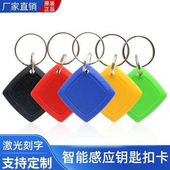 New ic uid id 5577 copy small square keychain card induction access control elevator card attendance card with empty card