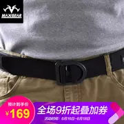 MAXGEAR rắn chuông K3 chiến thuật bên trong vành đai nam ngoài trời quạt quân đội giản dị đen đại bàng nylon vành đai đen XL - Thắt lưng