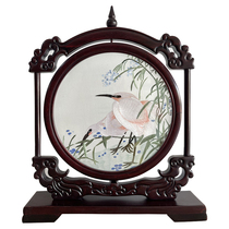 Suzhou broderie double face broderie pure main broderie acajou gourde stand écran Aigrette décoration de la maison ornements cadeaux