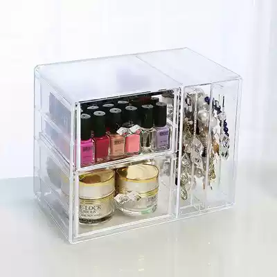 New earring storage box jewelry box transparent ear needle hand necklace storage box headwear hairclip hair accessories finishing box