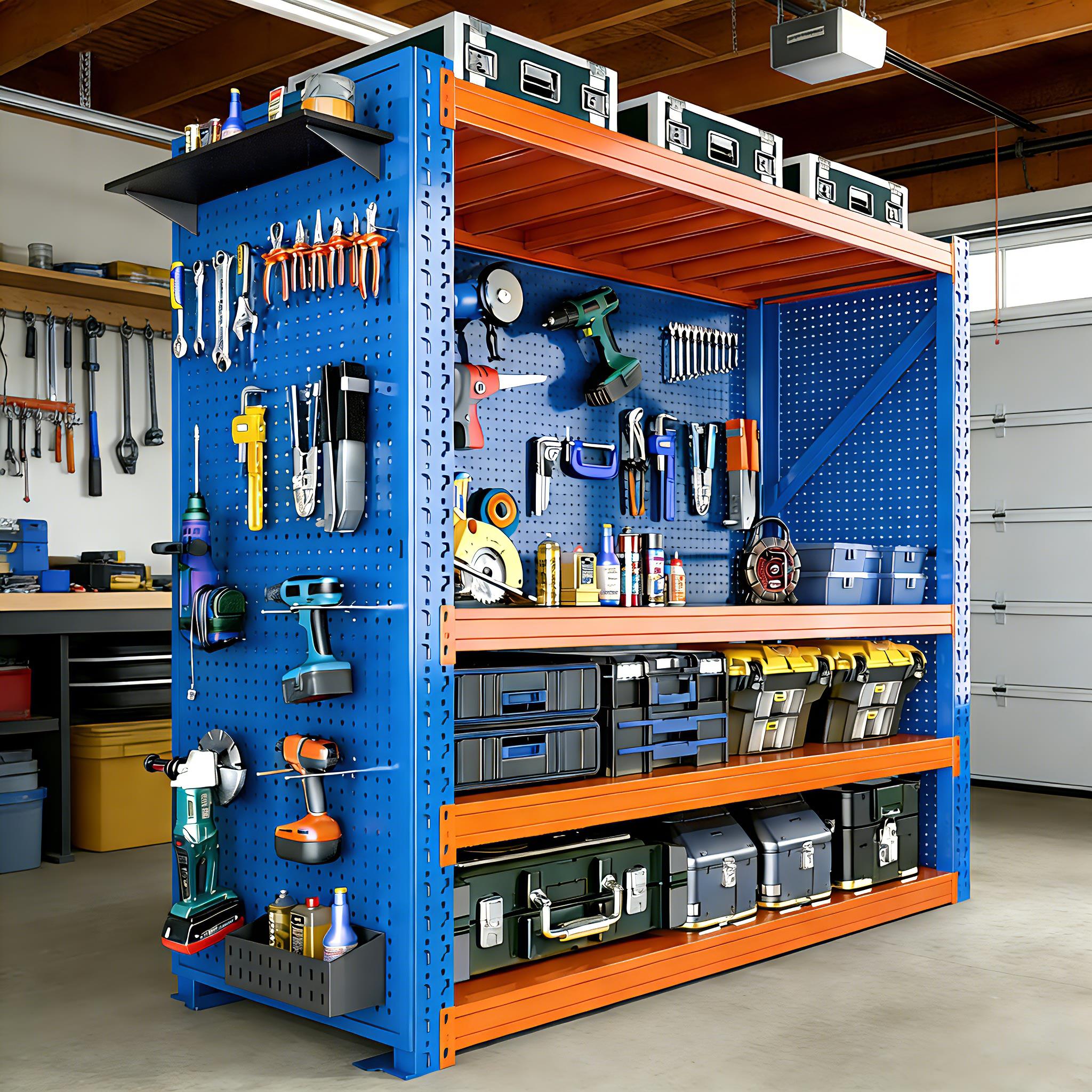 Heavy-duty shelf hole plate tool rack hardware tool cabinet warehouse multi-layer storage rack storage storage shelf