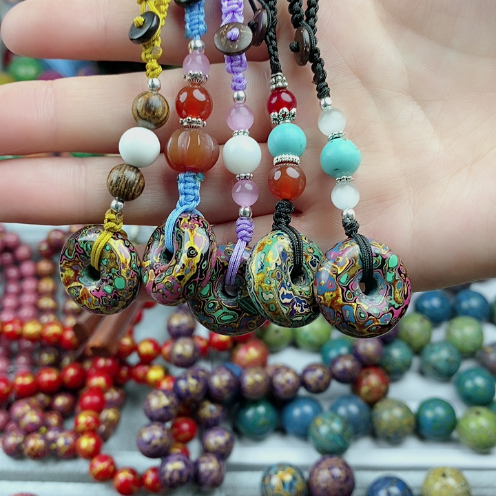 Intangible cultural heritage large lacquer beads from 18 yuan