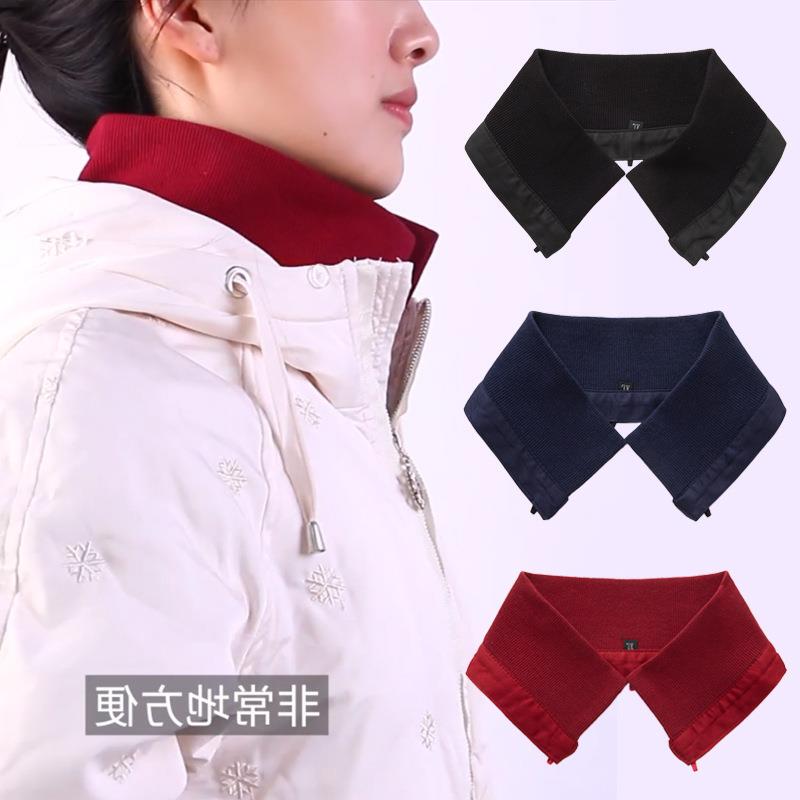 Men's down Jacket Collar Protector, Cotton Coat Collar Cover, Detachable Cotton Jacket Collar Anti-Dirt Gadget, Knitted Fake Collar Men's down Jacket Collar Protector, Cotton Coat Collar Cover, Detachable Cotton Jacket Collar Anti-Dirt Gadget, Knitted Fake Collar