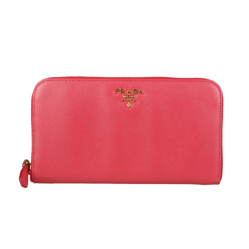[9.8 New] Prada Prada Leather Bag Women's Long Wallet Card Holder