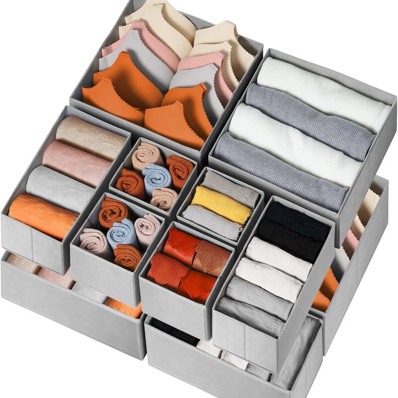 Amazon Cross-Border Fabric Storage Box Without Lid, Six-Piece Set for Underwear, Bras, Panties, Socks, Desktop Storage Organizer Amazon Cross-Border Fabric Storage Box Without Lid, Six-Piece Set for Underwear, Bras, Panties, Socks, Desktop Storage Organizer