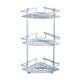 Kitchen Storage Rack, Bathroom No-Drill Suction Wall-Mounted Triangular Wall Rack, Titanium Alloy Bathroom Storage Rack