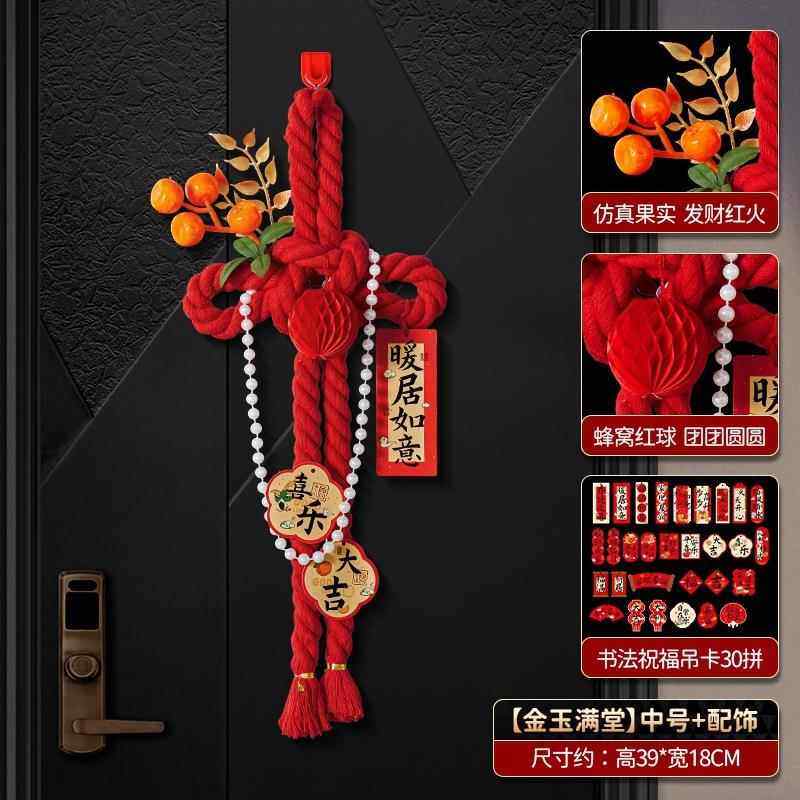 2026 New Year Decorations, New Year's Door Handle Pendants, New Hanging Ornaments, Spring Festival Year of the Horse Atmosphere Arrangement, Indoor Door Hangings