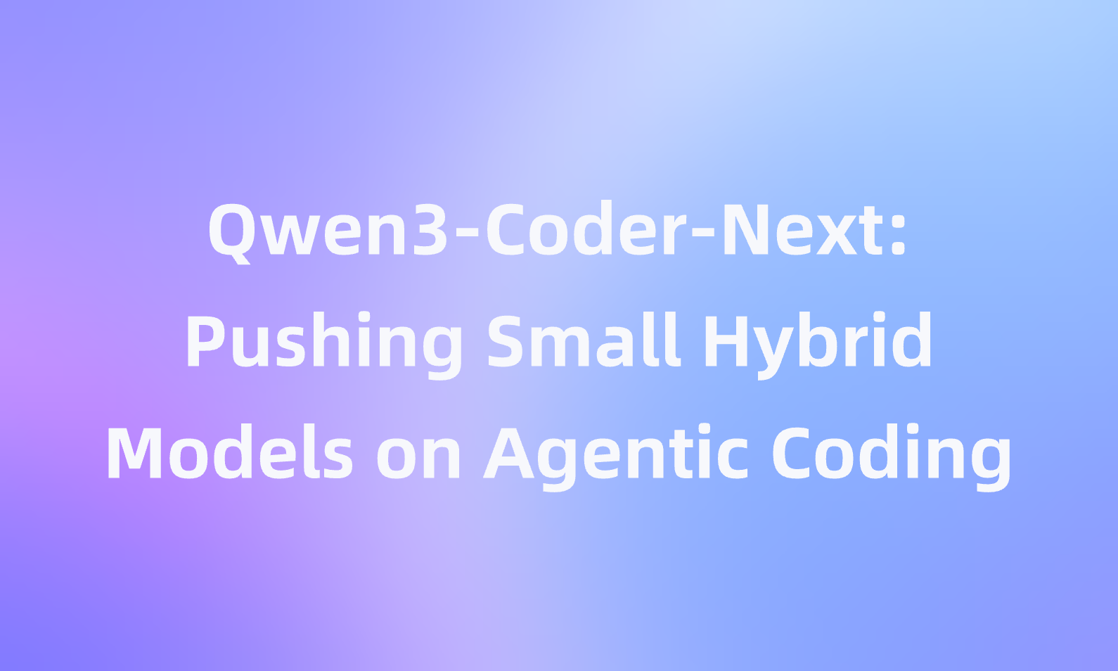 Qwen3-Coder-Next: Pushing Small Hybrid Models on Agentic Coding