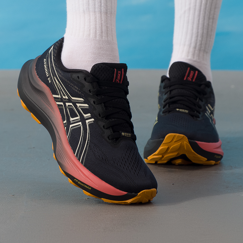 ASICS亚瑟士新款越野鞋GT-2000 14防水GTX支撑女跑鞋1012B844-001