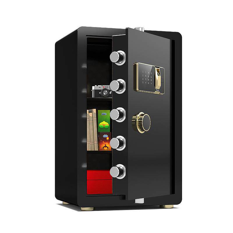 Home Safe, Small Safe, Wall-Mounted Large Office Safe, 607080 Double Alarm Fingerprint Safe