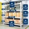 Warehouse storage shelf display rack household perforated plate thickened storage rack warehouse multi-layer heavy cargo iron rack