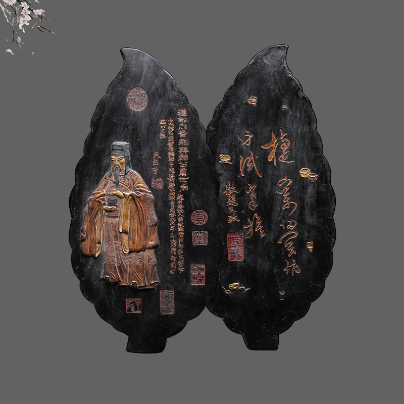 Imitation hero map] Intangible cultural heritage retro ink stick pine smoke ink stick successor Xiang Shengli works Ali auction