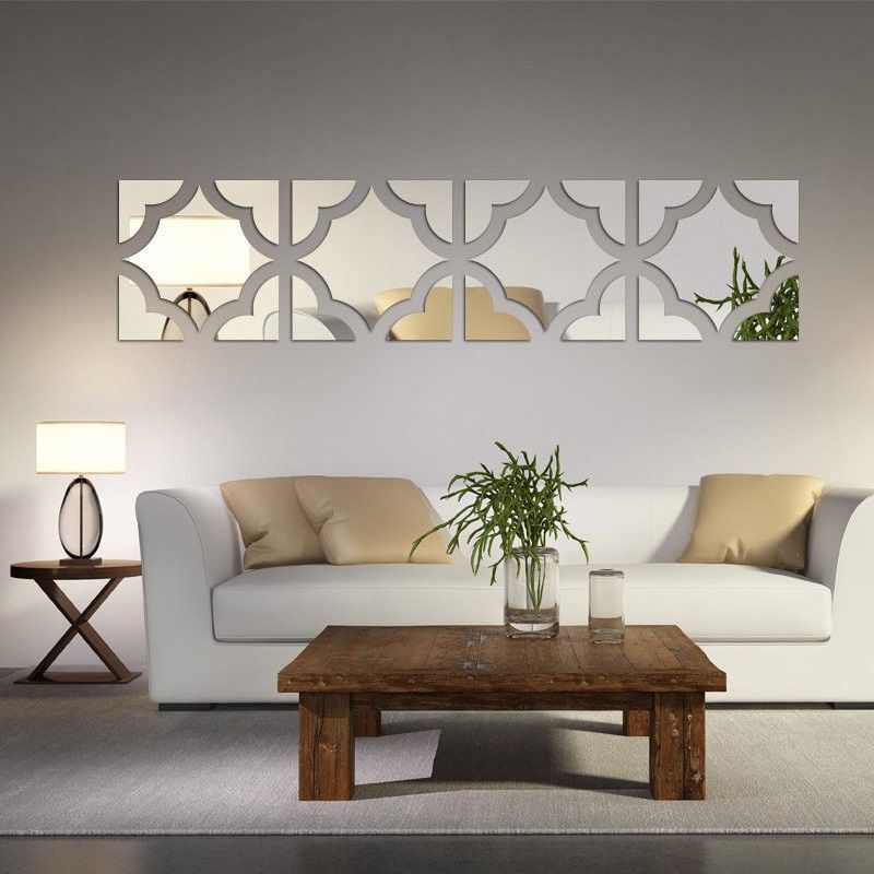 Acrylic Mirror Wall Stickers Living Room Bedroom Wall Door Cabinet Decoration DIY Art Wall Home Mirror Decoration Stickers