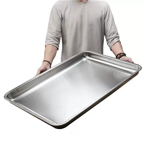 Очень большая тарелка для омаров, углубленный прямоугольный большой поднос из высококачественной нержавеющей стали, утолщенная чаша, чаша для пищевых приправ, железная пластина