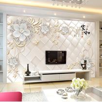 TV background wall 2023 new wallpaper TV wall cloth 8d mural three-dimensional living room film and television wall custom wall cloth